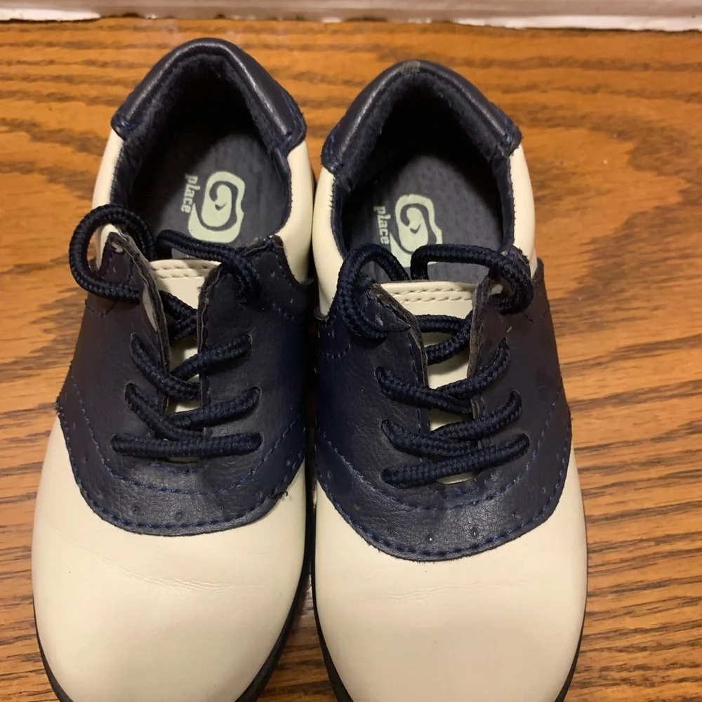 Classic Navy and cream Kids Shoes size8 royal wedding classic comfort school boy
